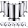 Tessco 6 Pieces Collapsible Shot Glasses Stainless Steel Collapsible Cup