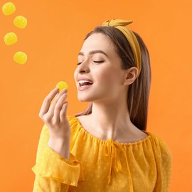 Fruidles Sour Buttons Gummies, Candies That Are Sour On The Outside With A Tasty Sweet Center, Great for Parties, Vegan, Non-GMO (Sour Peach Buttons, 1 Pound)