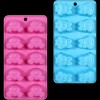 2pcs-Novelty Easter BUNNY HEAD & TAIL ICE TRAYS MOLDS Candy