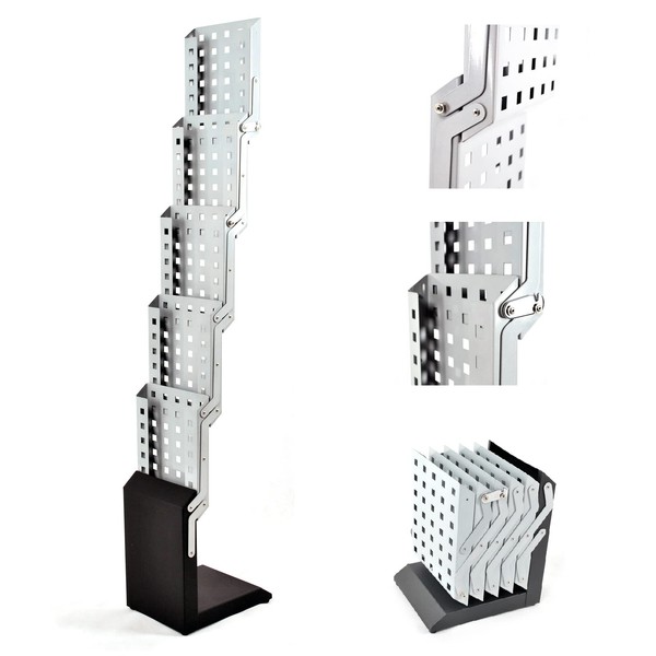 Displayfactory Foldable Magazine Rack Catalog Literature Rack Brochure Display Stand