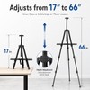 RRFTOK 17-66 Inch Adjustable Art Easel Stand for Painting and