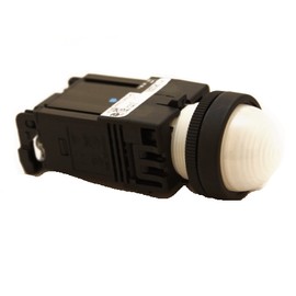 Fuji Electric DR22D0L-M3W Indicator Light, Dome Shape, Φ0.9 inches (24 mm), Milky White