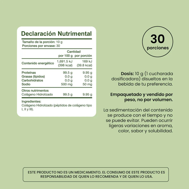Suplemento en polvo Entera Pharma Cuidado y Salud Colágeno de