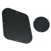 Kaish Rear Solid 1-Ply Black Control Plate Switch Plate Cavity