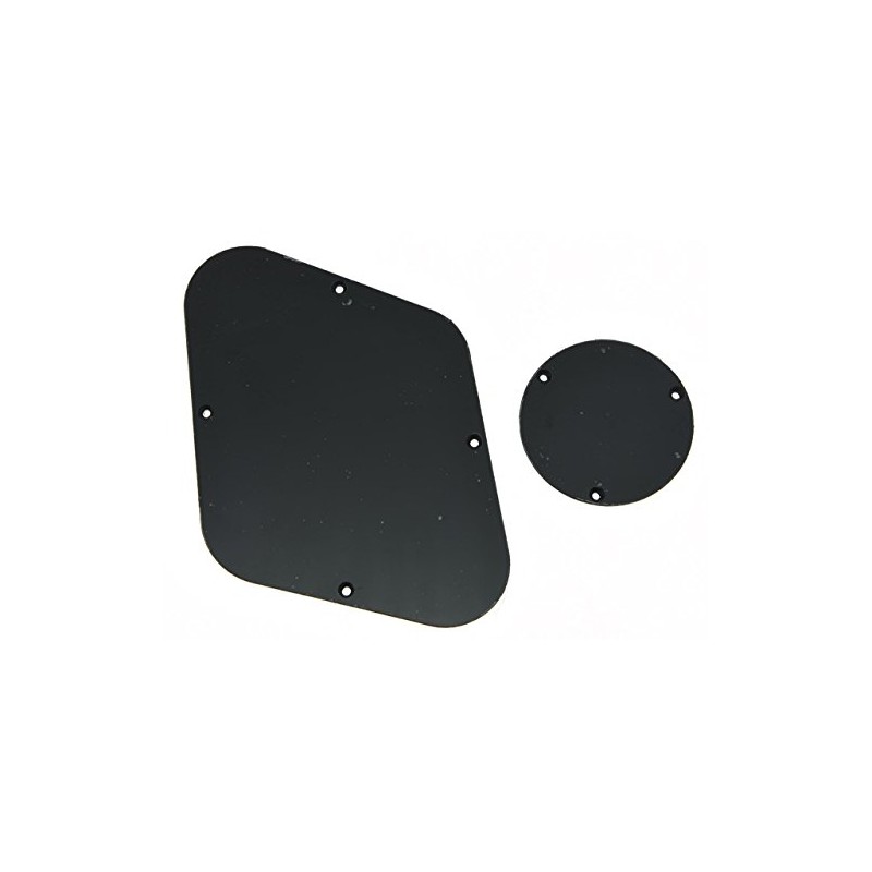 Kaish Rear Solid 1-Ply Black Control Plate Switch Plate Cavity