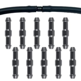 Pack of 10 Car Hose Connectors, 6 mm 2-Way I Type Universal, Connector Windscreen Washer System, Hose, Splash Hose Adapter, Insulating Hose, Vacuum Hose