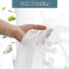 Lecloud Short Sheer Curtains 54 Inches Length 2 Panels, Light