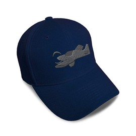 Kids Toddler Baseball Cap Low-Wing Airplane Embroidery Cotton Boys & Girls Strap Closure Navy Adjustable