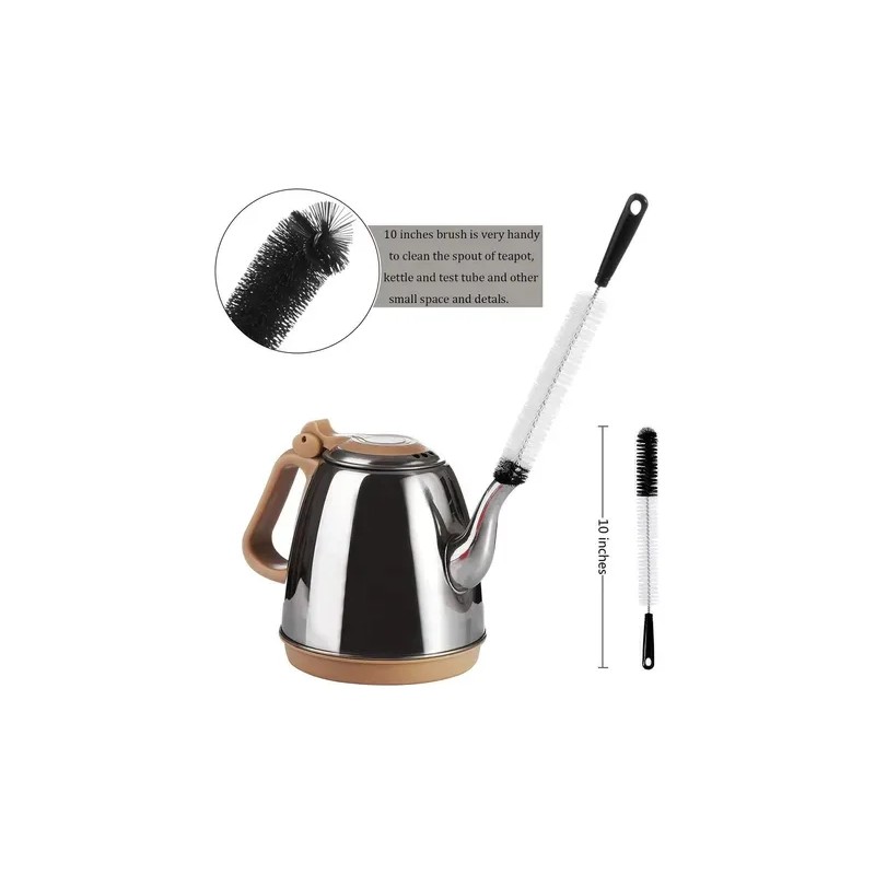 8piezas Cepillos De Limpieza Cepillos Para Botellas Bendable