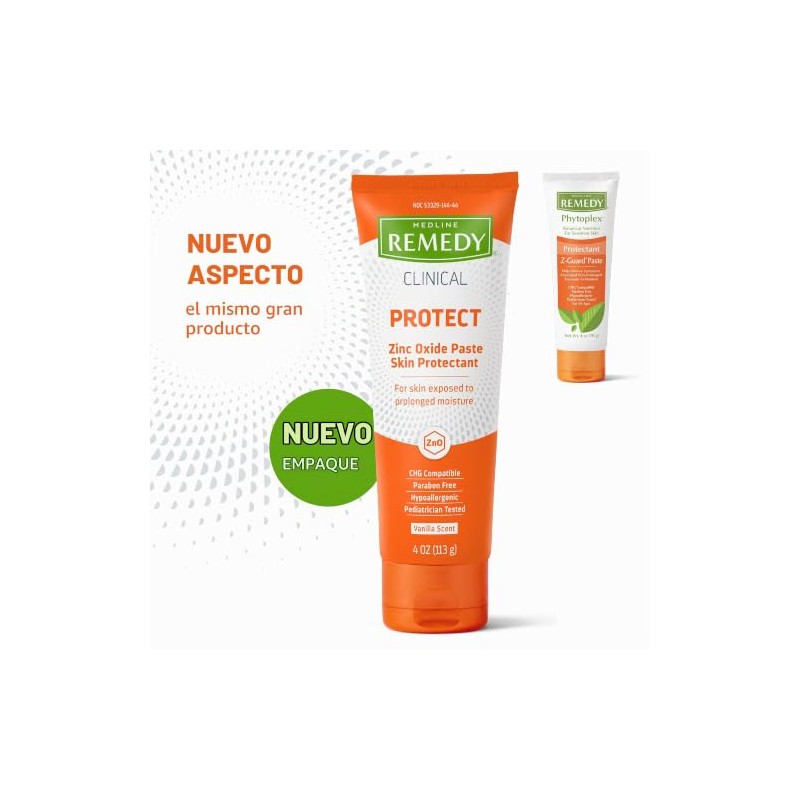 Medline Remedy Phytoplex Z-Guard Skin Protectant Paste, 4 Ounce