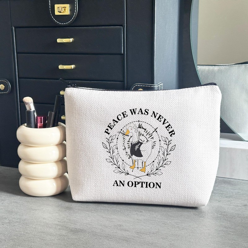 Goose Astarion Honk Gift Peace was Never an Option Zipper