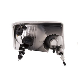 HEADLIGHTSDEPOT Chrome Housing Halogen Headlights Compatible With Ford Ranger 2001-2011 Includes Left Driver and Right Passenger Side Headlamps With Bulbs