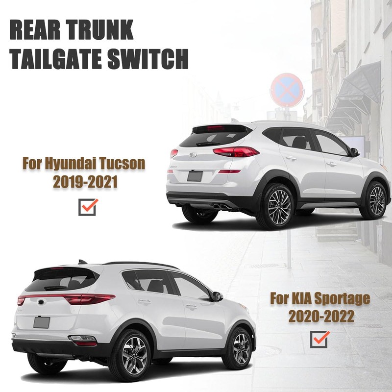 GrteRokky Liftgate Latch Handle Assembly Compatible for Hyundai Tucson 2019-21