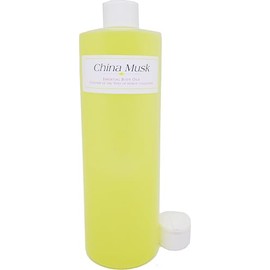 TCEShop China Musk Scented Body Oil Fragrance [Flip Cap - Yellow - 16 oz.] - ID#5092