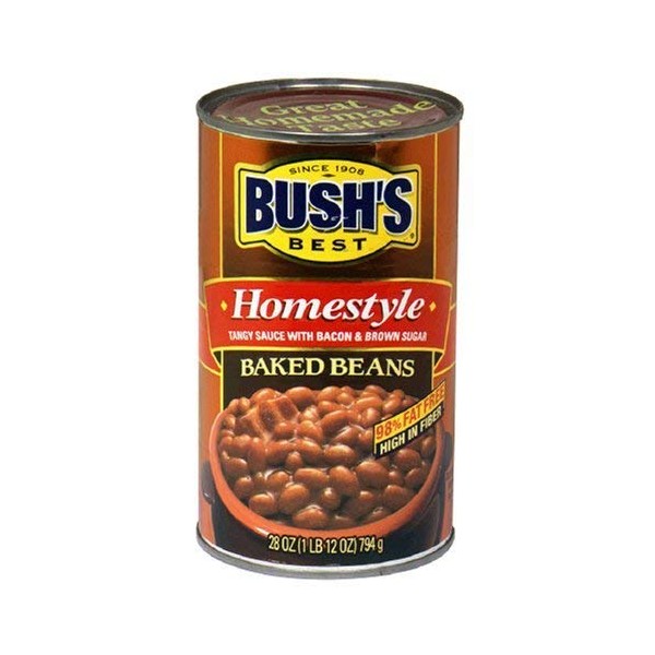 Bush's Best Baked Beans, Homestyle Baked Beans, 28 Oz (Pack-2)