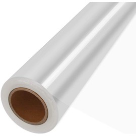 JOYIT 110 ft Cellophane Wrap Roll (35 in x 110 ft) - 3 Mil Thickness, Clear Bags, Wrapping Paper for Flower Gift Baskets (35" fold into 17.5")