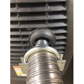 GenExhaust Universal Generator 1-1/2" Steel Exhaust Extension 1 Foot Length