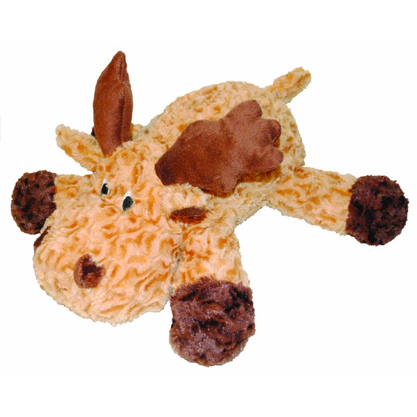 Patchwork Pet Swirl Moose 15-Inch Squeak Toy for Dogs