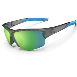 HAAYOT Polarised Sunglasses Men Women Cycling Glasses Sports Sunglasses Lightweight Durable Flexible TR94 Frame MTB Safety Glasses Fishing Fishing Driving Hiking Matte Clear and Green