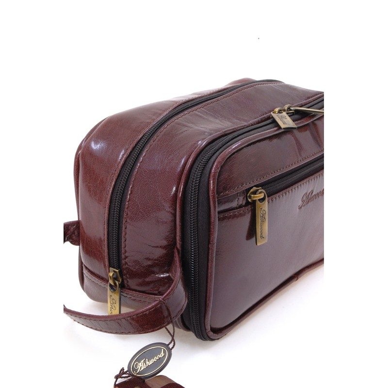 ASHWOOD - Leder - Wäschetasche/Rasierentasche Chelsea - Cognac Braun