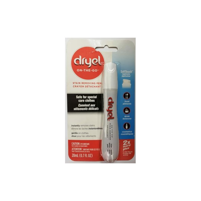 Dryel On-The-Go - Quitamanchas para ropa, lavandería y limpieza en