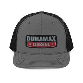 GoodBrotherDesigns Duramax Diesel Trucker Hat - Charcoal/Black