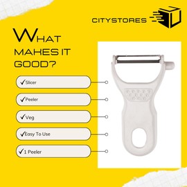 Citystores® AP Julienne Peeler Speedy Hand Slicer Stainless Steel Vegetable Peeler for Fast & Precision Cutting Ideal for Carrots Zucchini & More Easy Grip Julienne Slicer for Kitchen