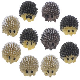 VORCOOL 10pcs Miniature Landscape Ornament Garden Decoration Resin Hedgehog