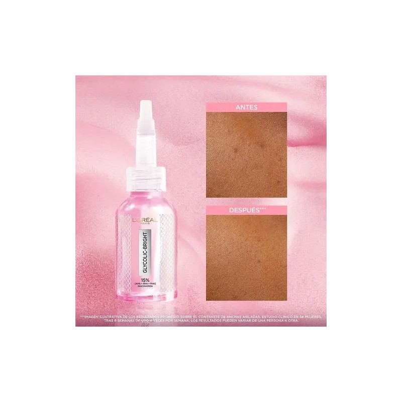 Peeling Exfoliante Loréal Facial Glycolic Bright Antimanchas
