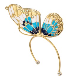 Baluue Chic Butterfly Wing Ear Cuff Clip Elegant Decorative Accessory for Unpierced Ears for Costumes and Special Occasions for Women