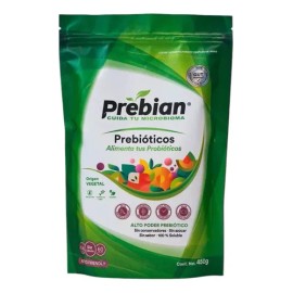 Prebian Prebiótios 450 Probióticos Fibra Vegano Sin Azúcar