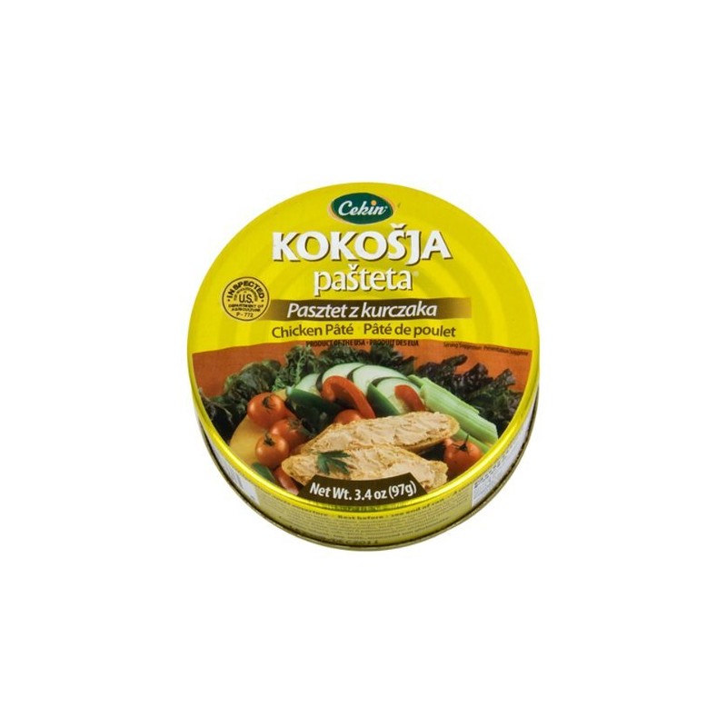Cekin Chicken Pate Kokosja Pasteta Pack of 3