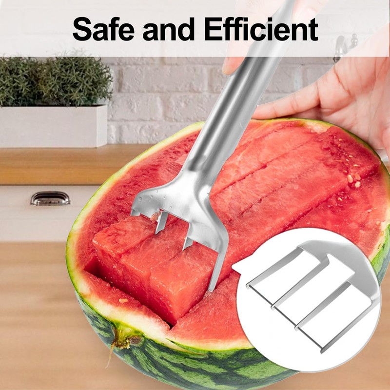 Watermelon Cutter, Watermelon Slicer, Stainless Steel Slicer Fruit Cutter Melon