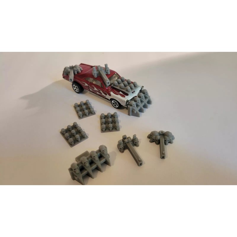 Hot Wheels Mad Max, Gaslands, Skull Ram, Armor and Gun