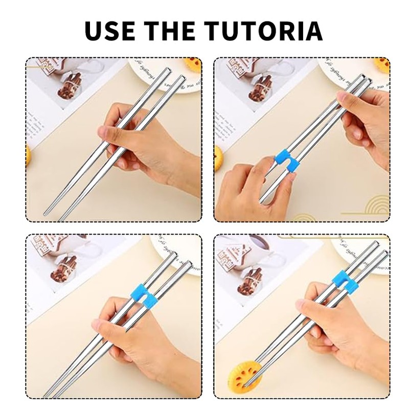10 Pcs Reusable Chopstick Helpers Training Chopsticks Beginners Training Chopsticks