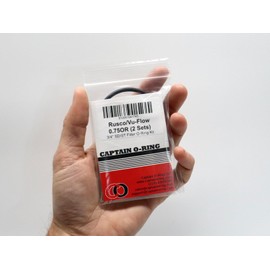 Captain O-Ring – Replacement O-Rings for Rusco/Vu-Flow Spin-Down, Sediment Trap Filters (2 Sets) [Select Size .75OR, 1OR, 1.5OR, or 2OR] (3/4" Filter (.75OR) - 2 Sets)