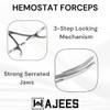 WAJEES Hemostat Forceps 8" Pean Curved Forceps, Fishing Forceps Locking