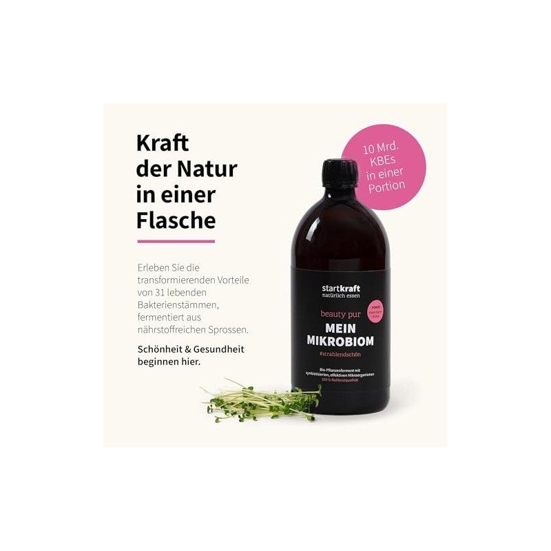 Mikrobiom Beauty Pur 1 Litre, Effective Microorganisms, Plant Ferment, Dietary
