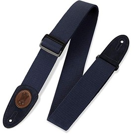 Levy's Leathers 2" Signature Series Cotton Guitar Strap with Suede Ends and Tri-glide Adjustment; Navy (MSSC8-NAV)