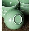 Seres Celadon Jade Green Porcelain Bowl embossed with Lucky Cloud,3