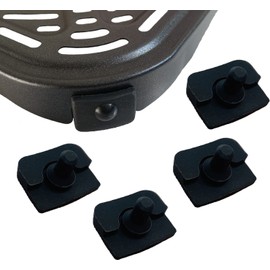 Parachoques de silicona para freidoras de aire COSORI de 6.8 cuartos de galón, 4 pestañas de goma para freidora de aire mejoradas, piezas de goma, piezas de goma, piezas de goma, tapones de goma para freidoras de aire COSORI de 6.8 cuartos