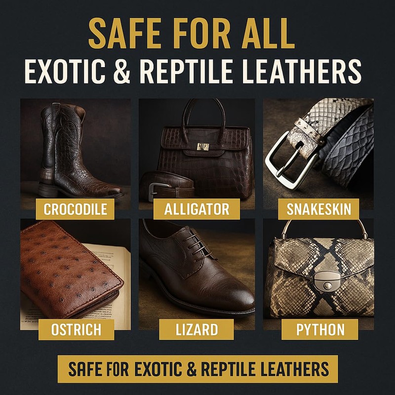 Exotic Leather Cleaner & Conditioner Spray – Cleans, Conditions &