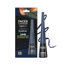 FACESCANADA Magneteyes Color Eyeliner Gel - Dazzling Blue | Glossy Finish | 24 HR Long Lasting | Waterproof & Smudge Proof | Precise Application | 0.14 Fl Oz/4ml