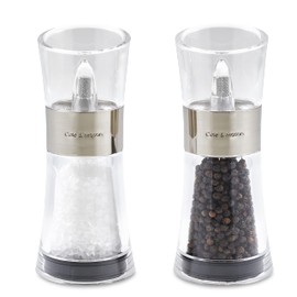 Cole & Mason Flip 180 Inverta Salt and Pepper Mill Gift Set, Chrome, 15 cm