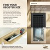 Decor Grates LTH310-BLK Lattice Floor Register, 3x10 Inches, Black,(Alloy Steel,