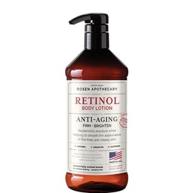 Rosen Apothecary Anti-Aging Retinol Lotion for Body, Caffeine Firms Skin, Boosts Collagen, Restores Youthful Glow, 480ml