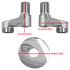 Miayaya 1 Pair of Faucet Adjustable Swing Arms Solid Brass