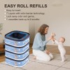 Jumbo Square Refills Disposal Bags Refill Compatible with Genie Diaper