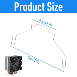 MBAIYO 6Pcs 12CM CPU Heatsink Fan Buckle, Computer Mainboard CPU Radiator Fan Clips Fixing Buckles CPU Radiator Fan Hook Fixed Bracket Upper Hook Type Fixing Clips for 12CM Computer Cooling Systems