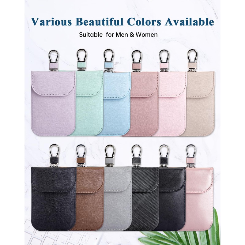 Teskyer 2 Pack Faraday Pouch for Car Keys, Keyless Car